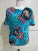 New Women Elastic Popcorn Tops short Sleeve Shirt Coin Plus S shirts