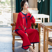 Spring 2020 New Women's Fashion Suit Fashion Jacket Trousers Temperament Two Pieces Clothing Set