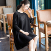 Pleated Loose Large Dress 2020 Spring New Women's Beaded Embroidered Dress