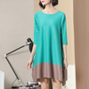 Spring Women Pleated Fashion New Tidal Loose Big Size Dresses