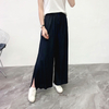 Women Pleated Solid Color Pleated Pants 2020 Spring New Casual Pants Large Wide Leg Pants