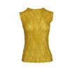 Design Sense T-shirt Women's 2020 Spring Summer Pleated High Collar Sleeveless Tops Women Shirts
