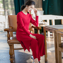 Women's Long Irregular T-shirt Fashion Casual Two Piece Suit 2020 Spring New Loose Big Suit Pants
