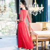 Women Spring 2020 New Foreign Style Printed Large Pleated Dress