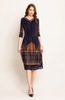 Autumn Women Pleated High Quality Dress Fashion New Tidal Pleated Lady Elegant Loose Dress