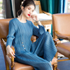 Women Pleated 2020 New Tops Pants Fashion Two Pieces Clothing Set