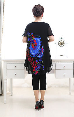 Womens Fashion T-shirts Knit print short sleeve Ladies skirts RB