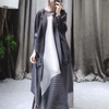 Autumn Women Pleated Fashion New Tidal Loose Big Size Pockets Popular Long Jacket Coat