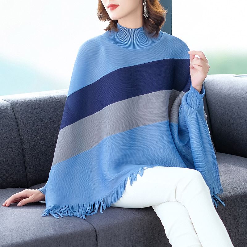 Autumn Women Pleated Fashion New Tidal Tops Striped Loose Big Size Shirts