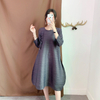 Autumn Women Pleated Loose Big Size Fashion New Tidal Dress