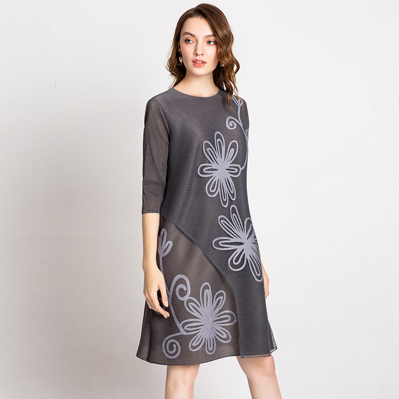Women High-end European And American Ladies' Wear Original Autumn New One Piece Pleated Dress