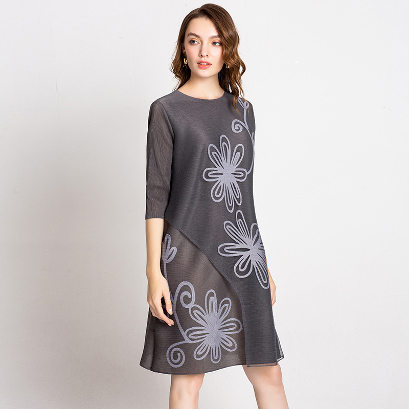 Women High-end European And American Ladies' Wear Original Autumn New One Piece Pleated Dress