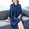 Autumn Women Pleated Fashion New Tidal Loose Big Size Elegant Lady Dress