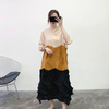 2020 New Spring Women Pleated Dress Irregular Gentle Long Loose Dress