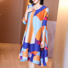 Loose Plus Size Dress Spring 2021 New Women's Pleated Dress