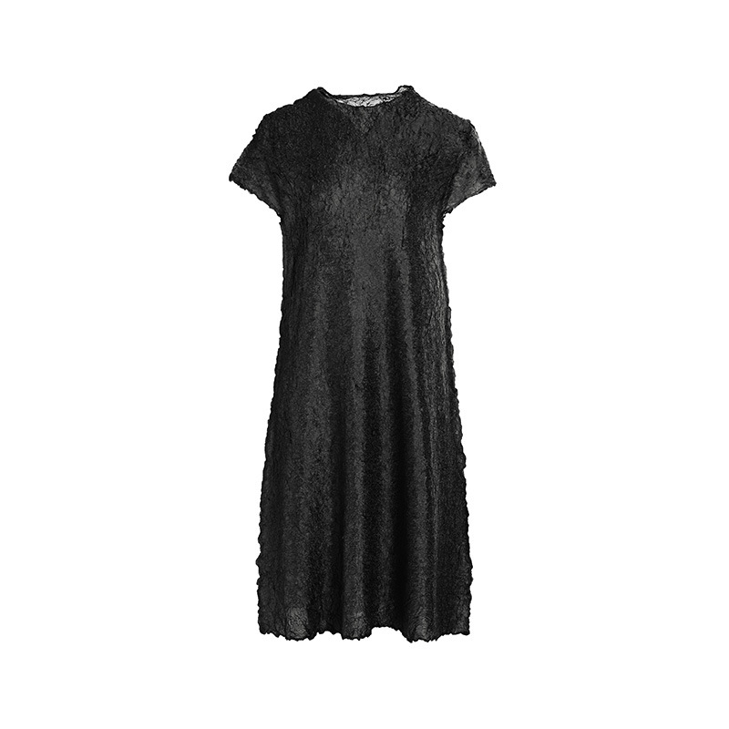 Ruffle Casual Dress Spring Summer Fashion Pleated Short Sleeve Dress