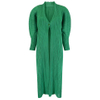 2021 New One Button A-line Loose Long Women's Windbreaker Pleated Coat