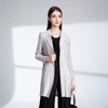 Spring Autumn Women Pleated Jacket Fashion Cardigan Lapel Pure Color Coat