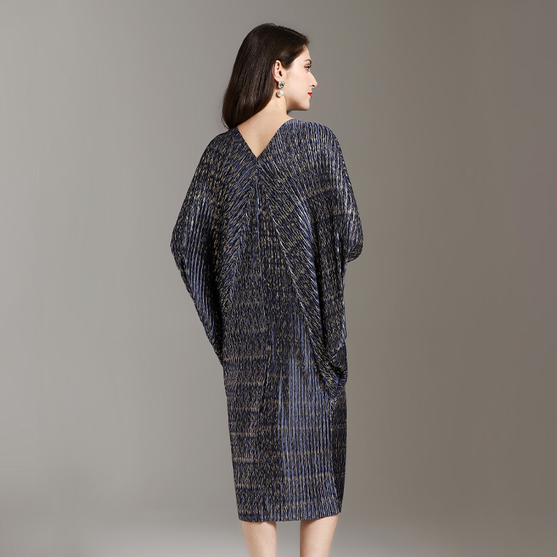 Spring Women Pleated Fashion New Loose Big Size Print Popular Tidal Dress