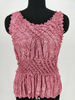 Factory Direct Supply Stylish Diamond plus Size pleated Sleeveless O-neck Casual T-shirt