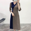 Pleated Dress Spring And Summer 2020 New Women's Pleated Print Bottom Large Size Dress