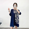 Fashion Mother's Big Size Belly Covering New Women's Dress Early Spring 2020 Loose Pleated Dress