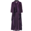 2020 New Women's Loose Pleated Dress Fake Two Pieces Embroidery Large Pleated Dress