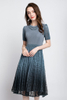 Autumn Women Pleated Dress Tidal Fashion New Lace Loose Dress