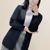 Autumn Winter Women New Pleated Jacket Lapel Coat