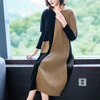Winter Women Pleated Fashion New Tidal Popular Big Size Dress