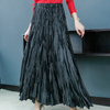 Spring Mesh Pleated Half-length Skirt Popular Female A-shaped Skirt