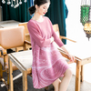 Spring Women Fashion New Popular Big Size Loose Dress Pleated Dress