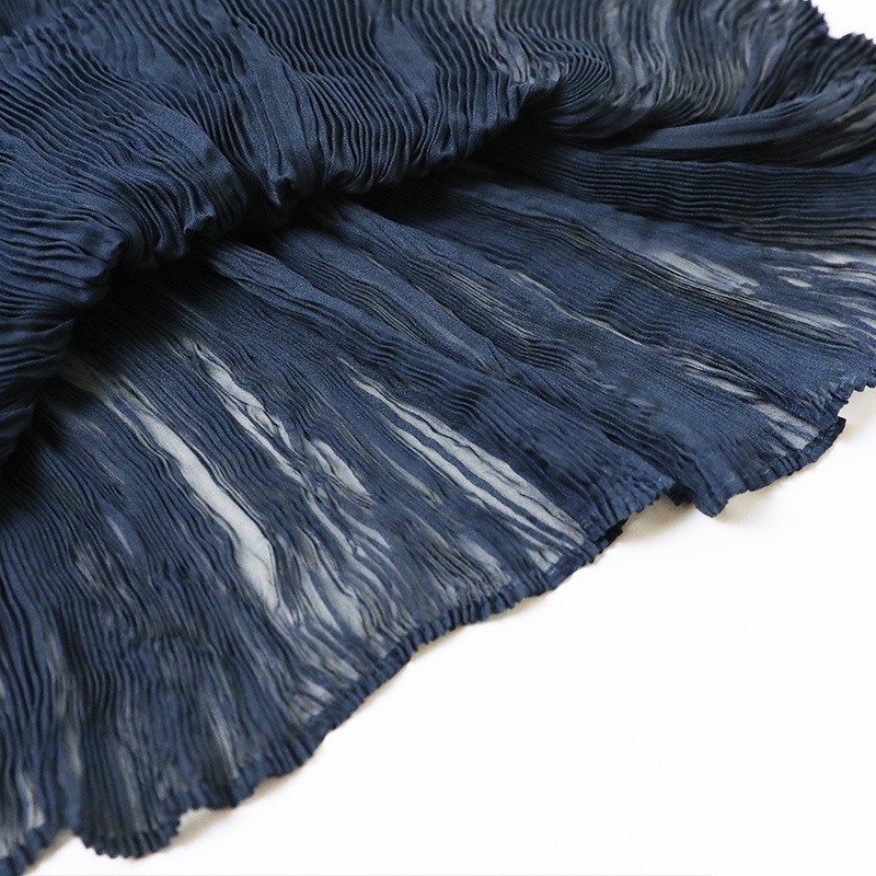Spring Summer 2020 Pleated Sleeveless Top Women's Fashion Simple Fashion Thin Style Perspective Chiffon Shirt