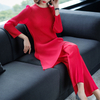 Women's Long Irregular T-shirt Fashion Casual Two Piece Suit 2020 Spring New Loose Big Suit Pants