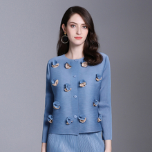 Autumn Women Pleated Jacket Tidal Fashion New Coat Tops