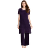 Short-sleeved Lace Suit Loose Big Size Lady Dress Spring Summer Fashion Pleated Dress