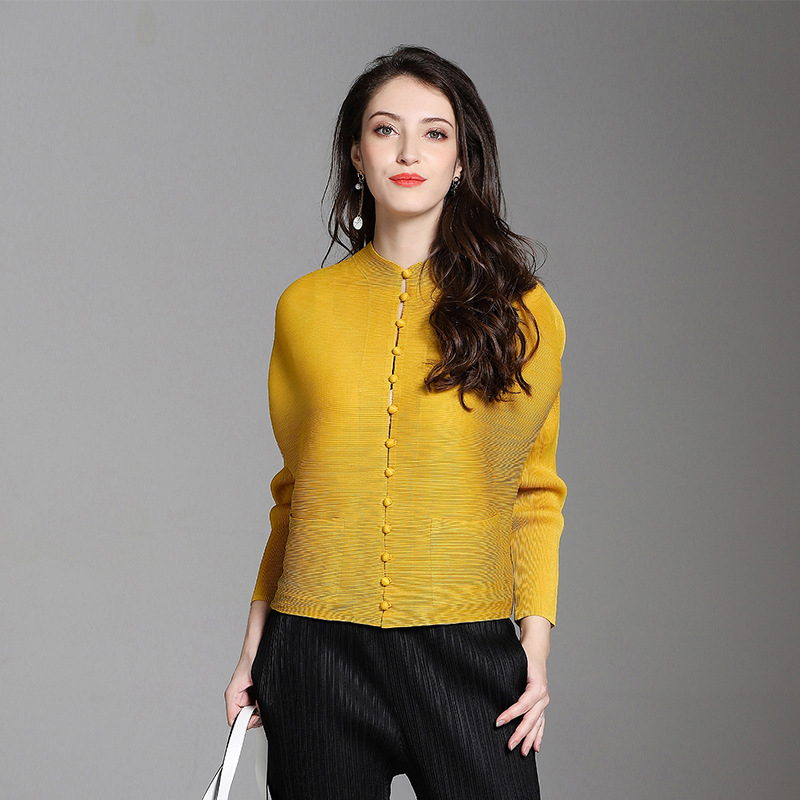 New Spring Clothes 2019 Women Cardigans Loose Large-sized Pleated Sunscreen Jackets