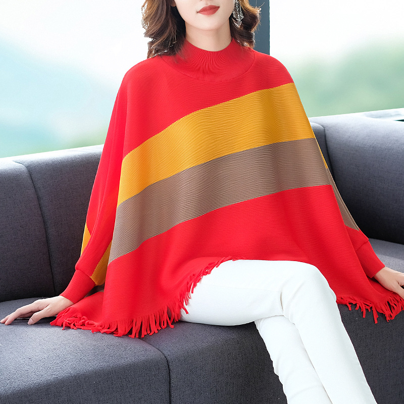 Autumn Women Pleated Fashion New Tidal Tops Striped Loose Big Size Shirts