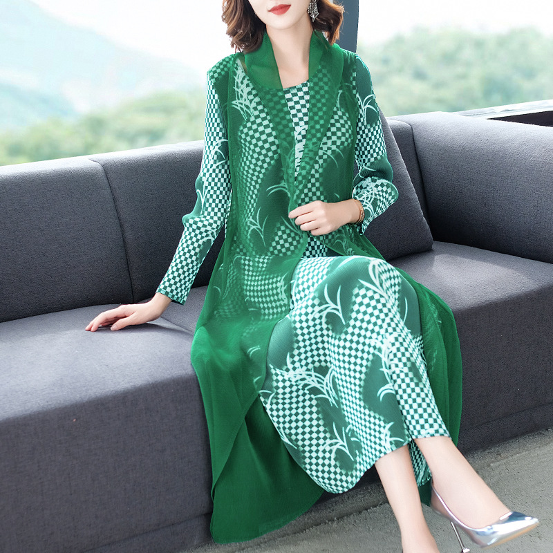 autumn 2019 Women Pleated Dress Loose Big Size Tidal Popular Good Quality Dress