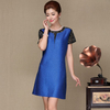 New Arrival Women Pleated Office Lady A-line Patchwork Short Lace Knee-length Lady Elegant O-neck Autumn Dresses