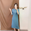 Women Pleated Dress Autumn Fashion New Tidal Big Size Dress