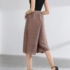Women Loose Pleated Wide-legged Pants Summer Straight Casual Trousers
