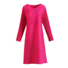 High End Pleated Embroidery Mother's Long Sleeve Dress Spring 2021 New Women's Loose Plus Size Dress