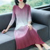 Spring Autumn Women Pleated Fashion New Tidal Pullover Shirts Tops Skirts Clothing Sets