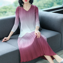 Spring Autumn Women Pleated Fashion New Tidal Pullover Shirts Tops Skirts Clothing Sets