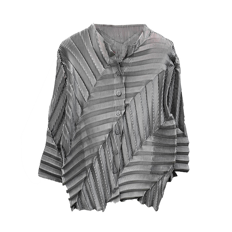 Pleated Outerwear Women's Spring 2020 New Loose Large Pleats Jacket