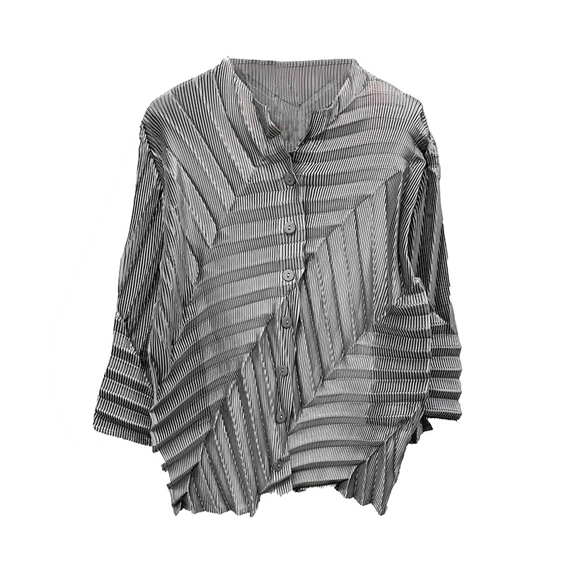 Pleated Outerwear Women's Spring 2020 New Loose Large Pleats Jacket