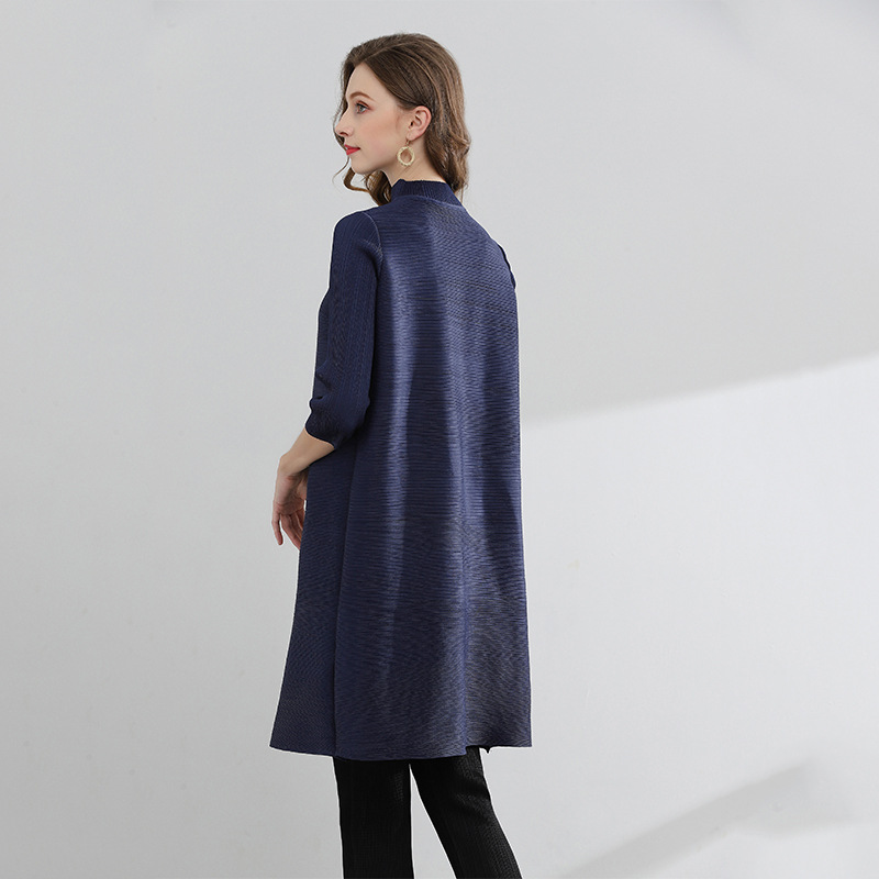 New Summer Women Pleated Jacket Air-conditioning Room Coat Loose Outfit