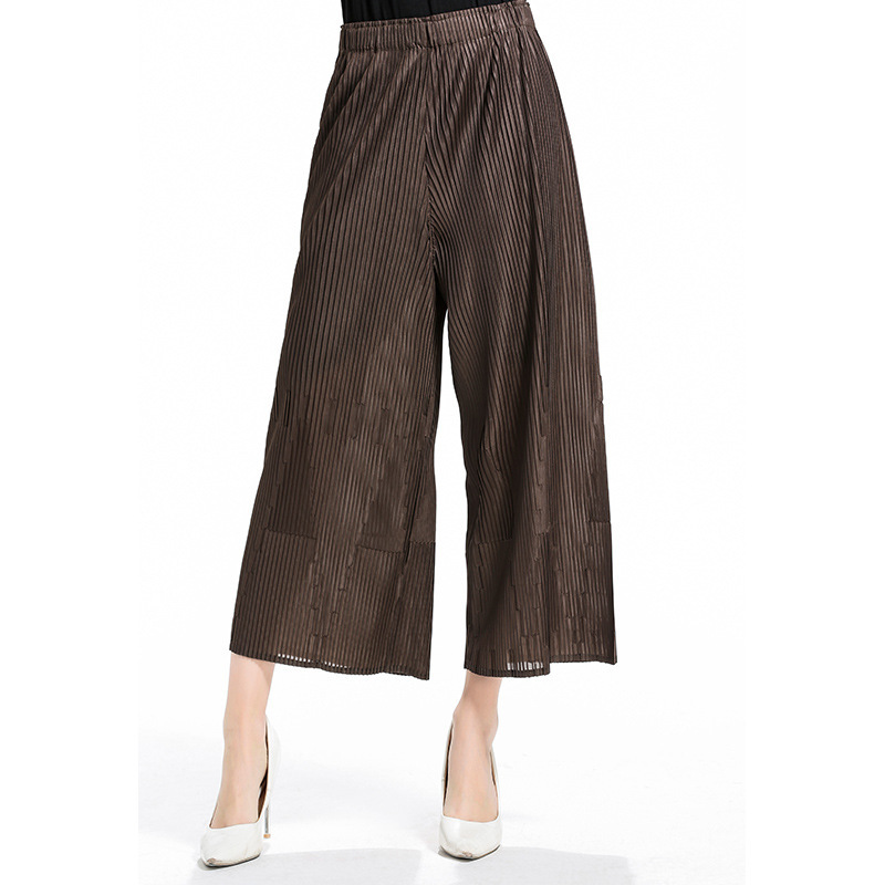 Original 2018 Jacquard High Waist Waist Leg Pants