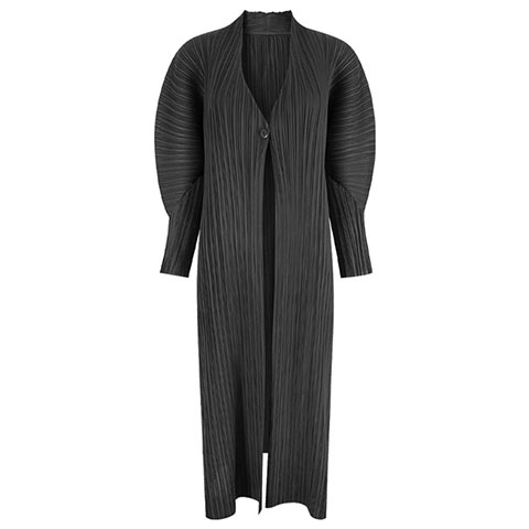 2021 New One Button A-line Loose Long Women's Windbreaker Pleated Coat